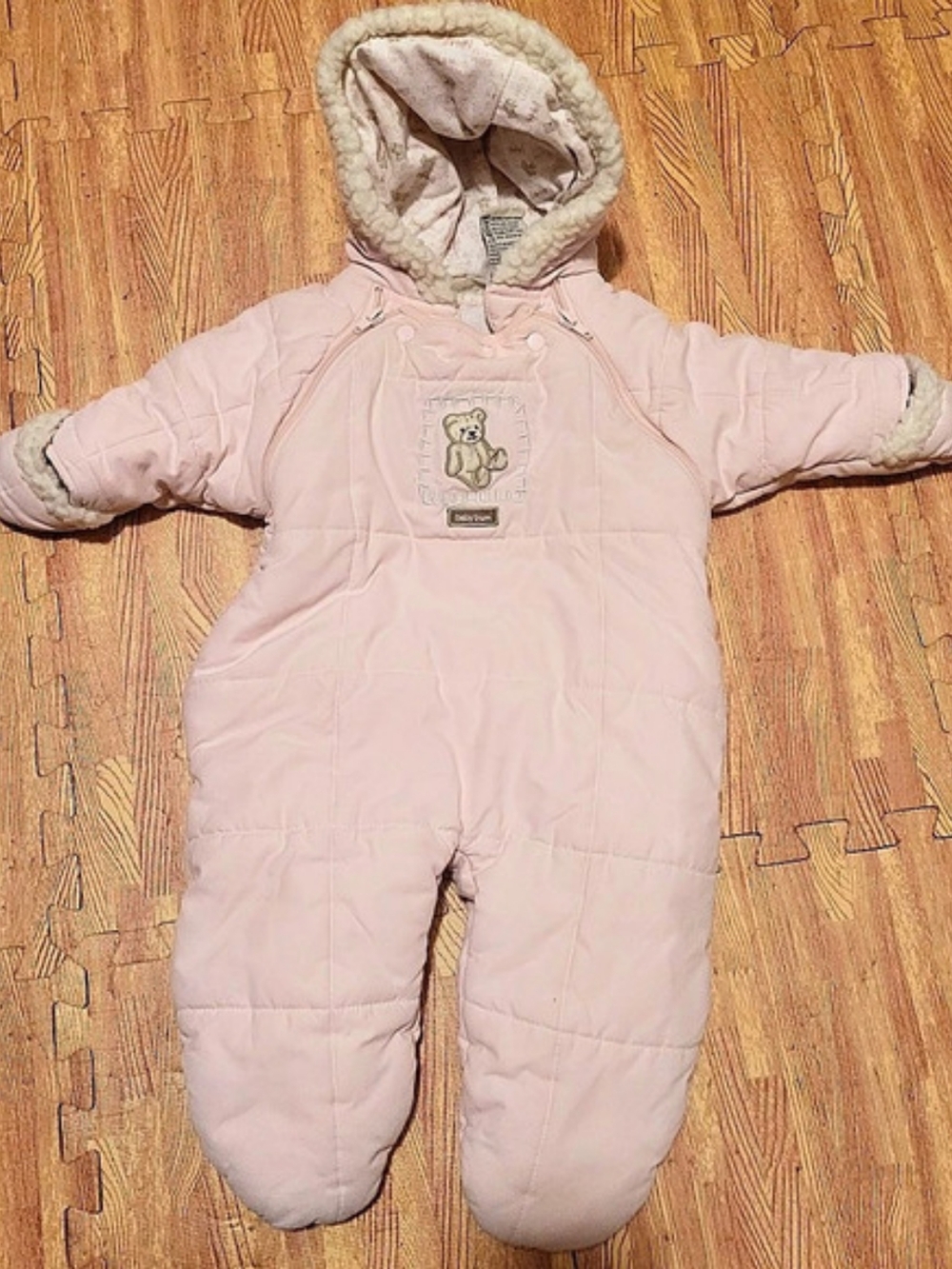 baby-bum Baby Pink Hooded Snowsuit Baby 0-6M